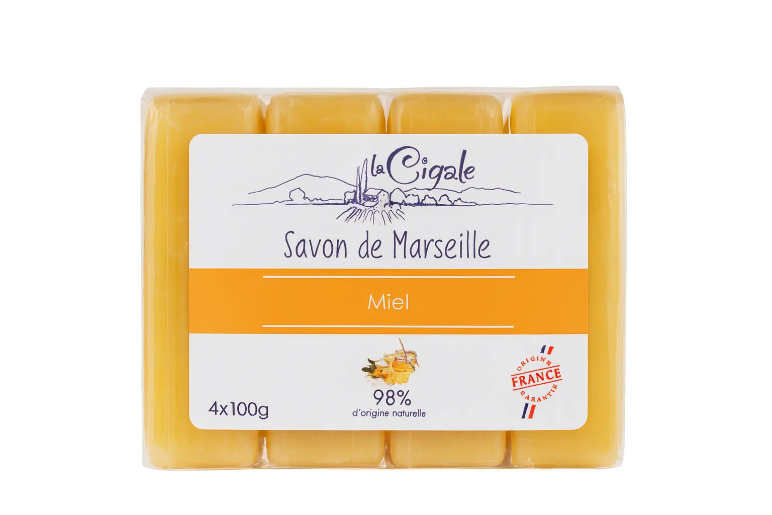 pack savon de marseille miel 4X100g - Cosmétique| Supermarche Dakar-Senegal